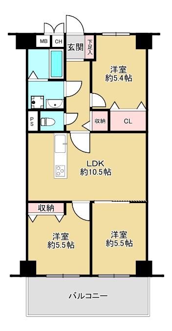 3LDK apartment in Kita Ward, Osaka - Photo 1