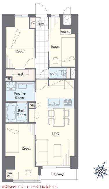 3LDK apartment in Chuo Ward, Tokyo - Photo 1