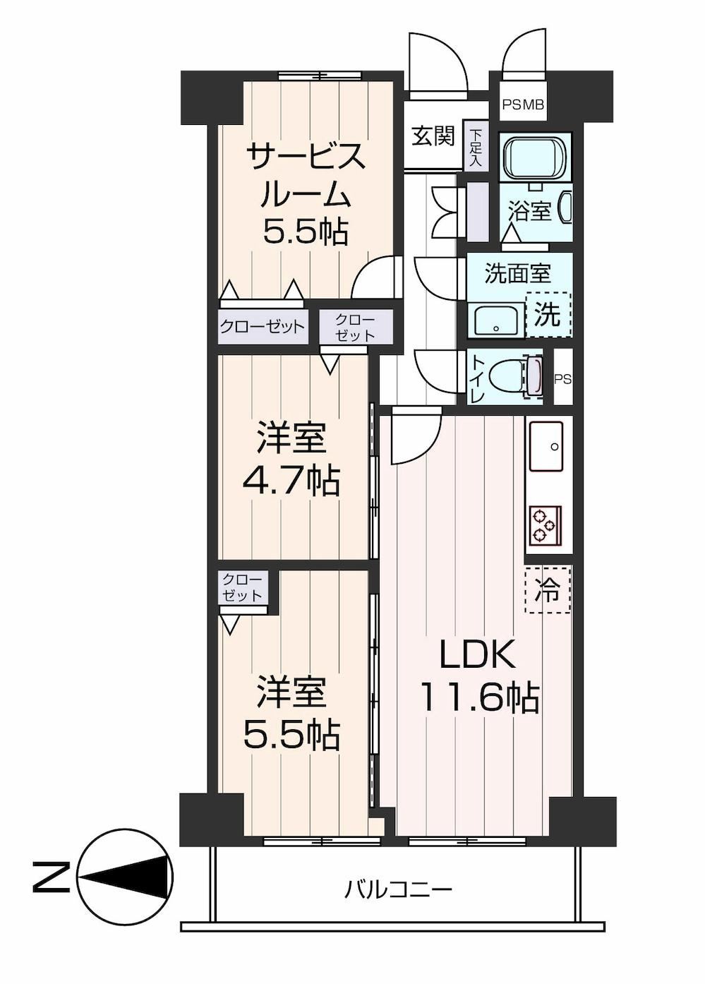 3LDK apartment in Fushimi Ward, Kyoto - Photo 1