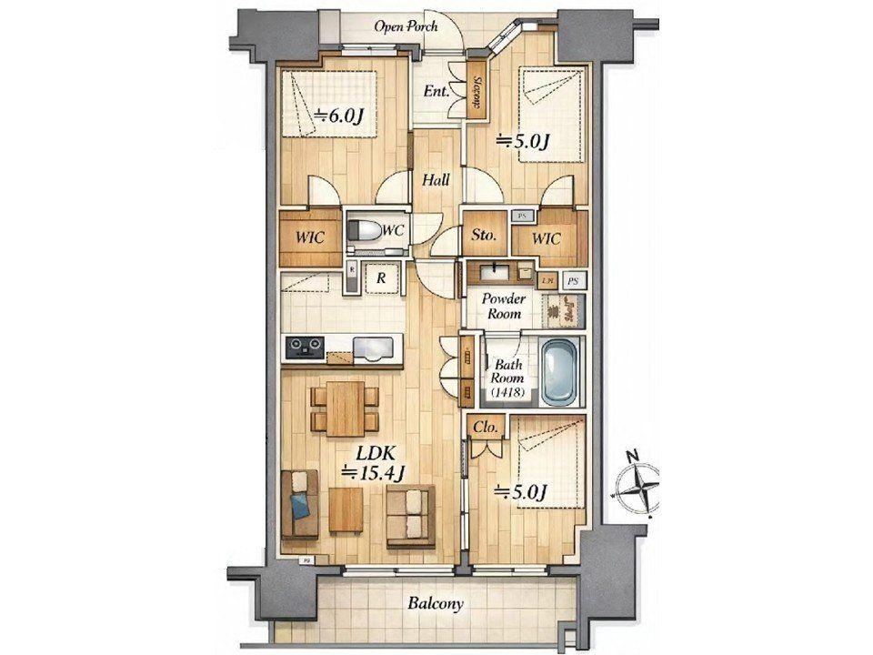 3LDK apartment in Taito Ward, Tokyo - Photo 1