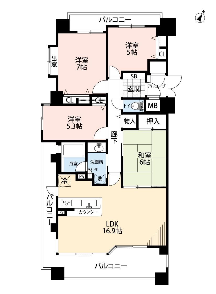 4LDK apartment in Midori Ward, Nagoya, Aichi - Photo 1