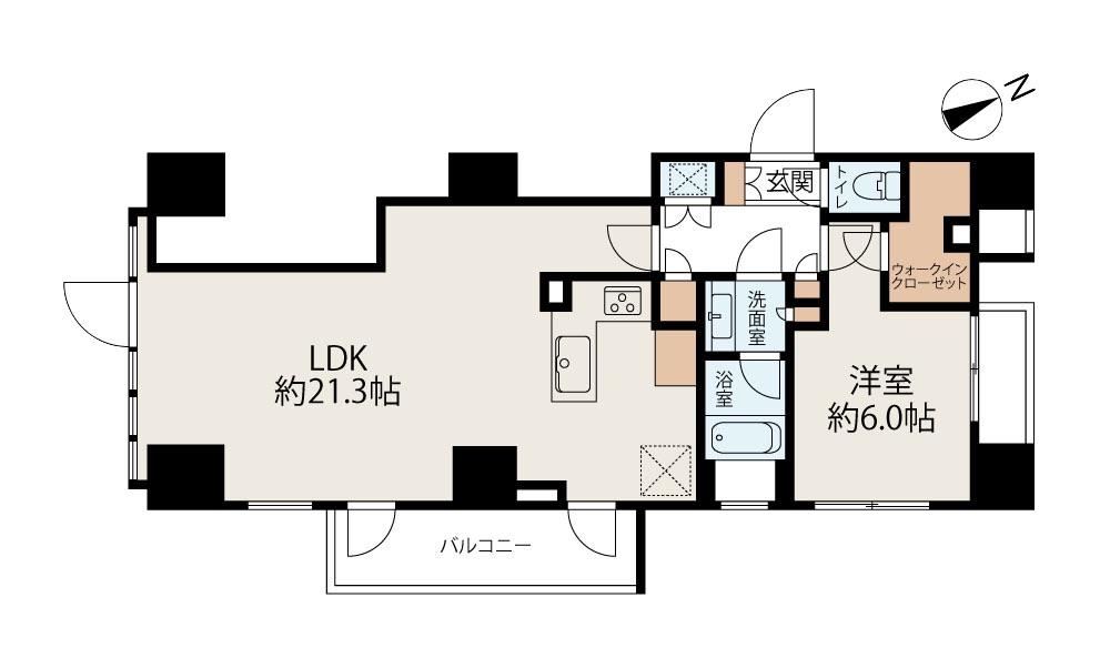 1LDK apartment in Minato Ward, Tokyo - Photo 1
