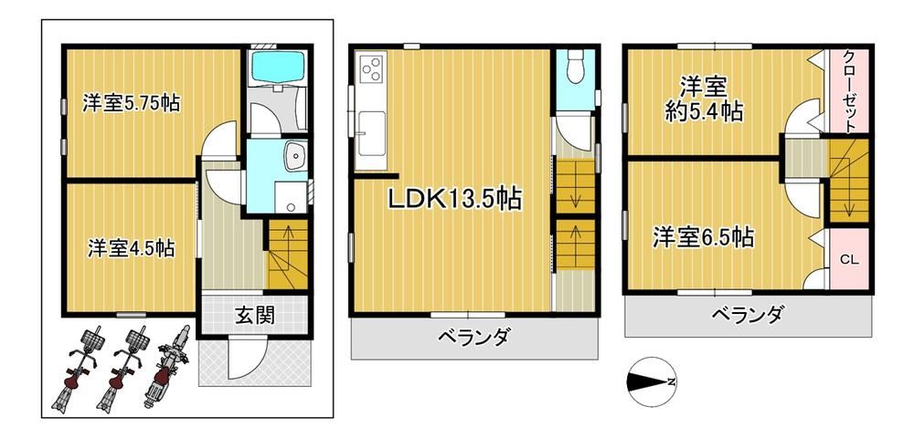 4LDK house in Matsubara, Osaka - Photo 1