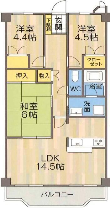 3LDK apartment in Kita Ward, Sakai, Osaka - Photo 1