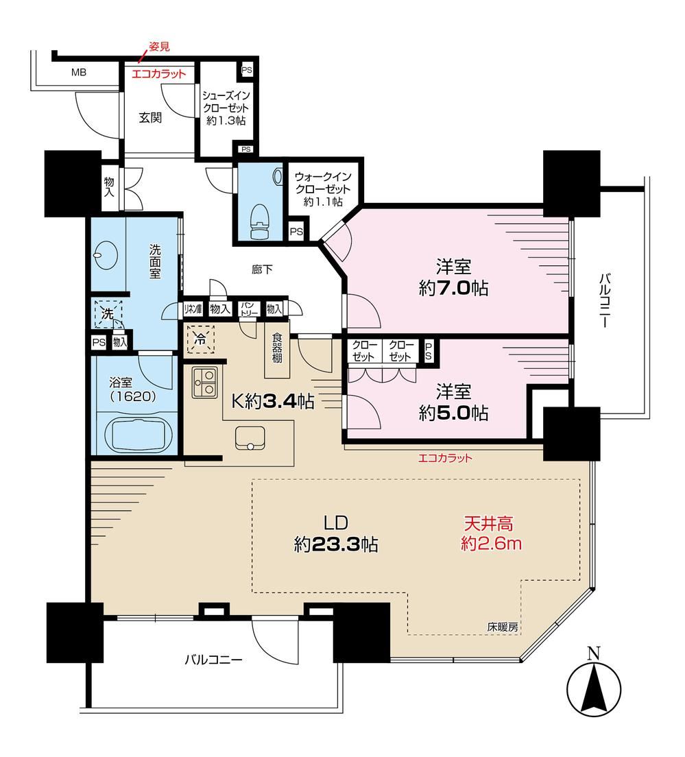 2LDK apartment in Mihama Ward, Chiba - Photo 1