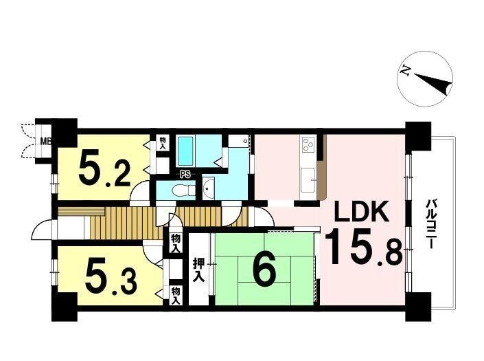3LDK apartment in Kuwana, Mie - Photo 1