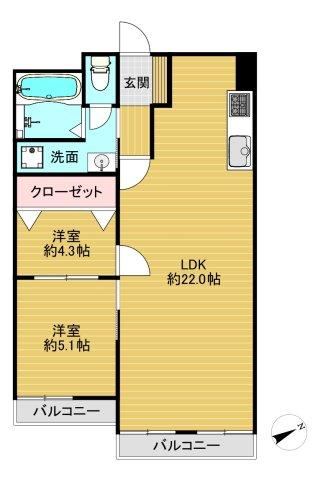 2LDK apartment in Suminoe Ward, Osaka - Photo 1