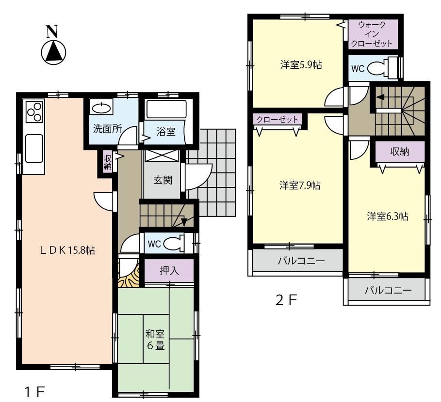 4LDK house in Honjo, Saitama - Photo 1