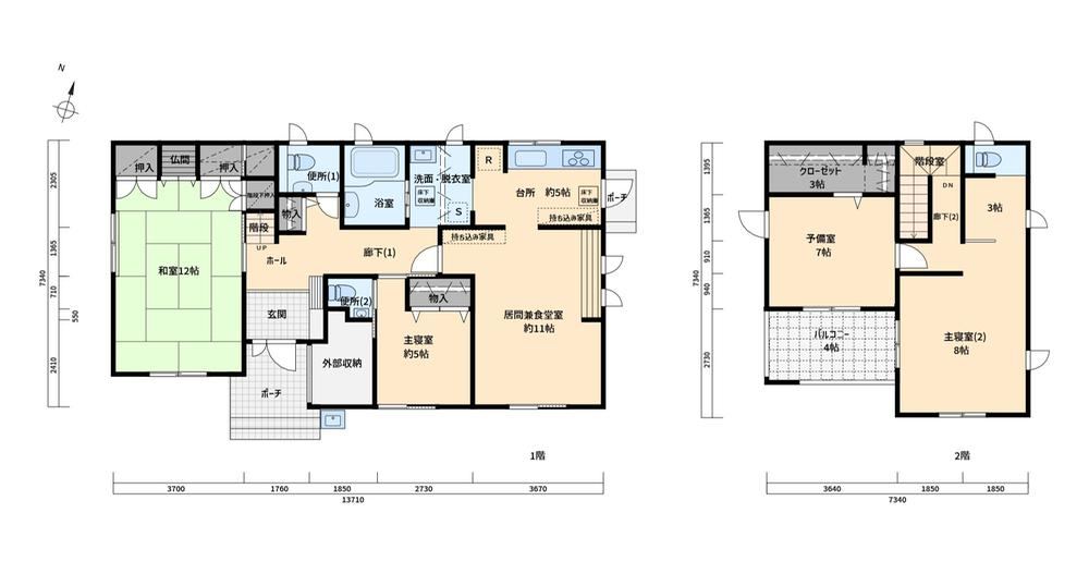 4LDK house in Yomogita, Higashitsugaru District, Aomori - Photo 1