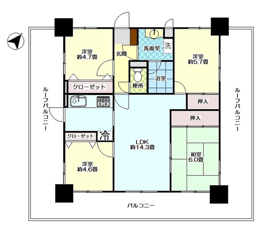 4LDK apartment in Oita, Oita - Photo 1