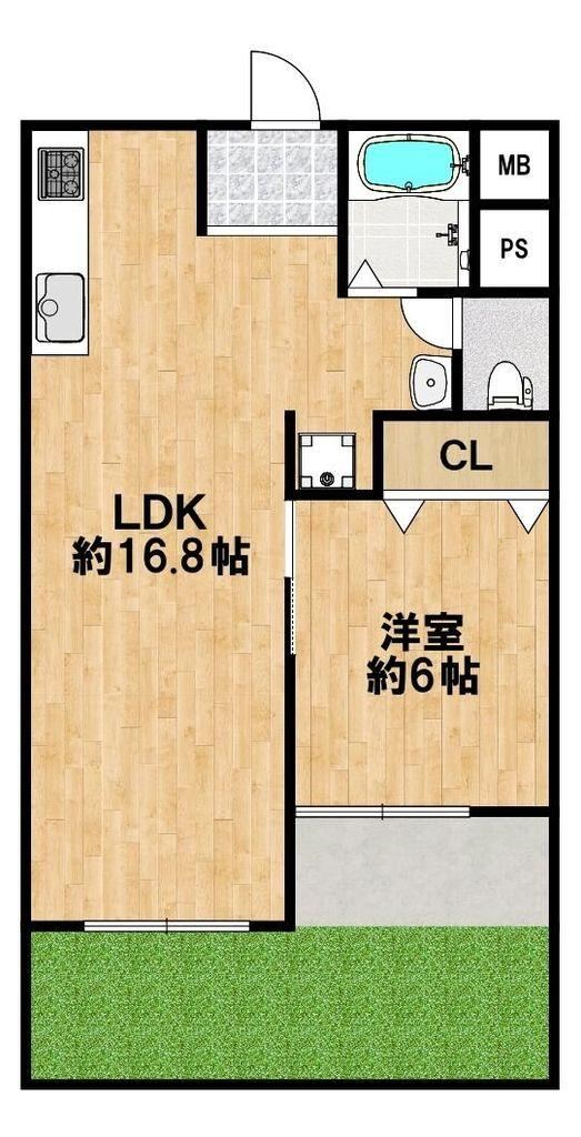 1LDK apartment in Higashisumiyoshi Ward, Osaka - Photo 1