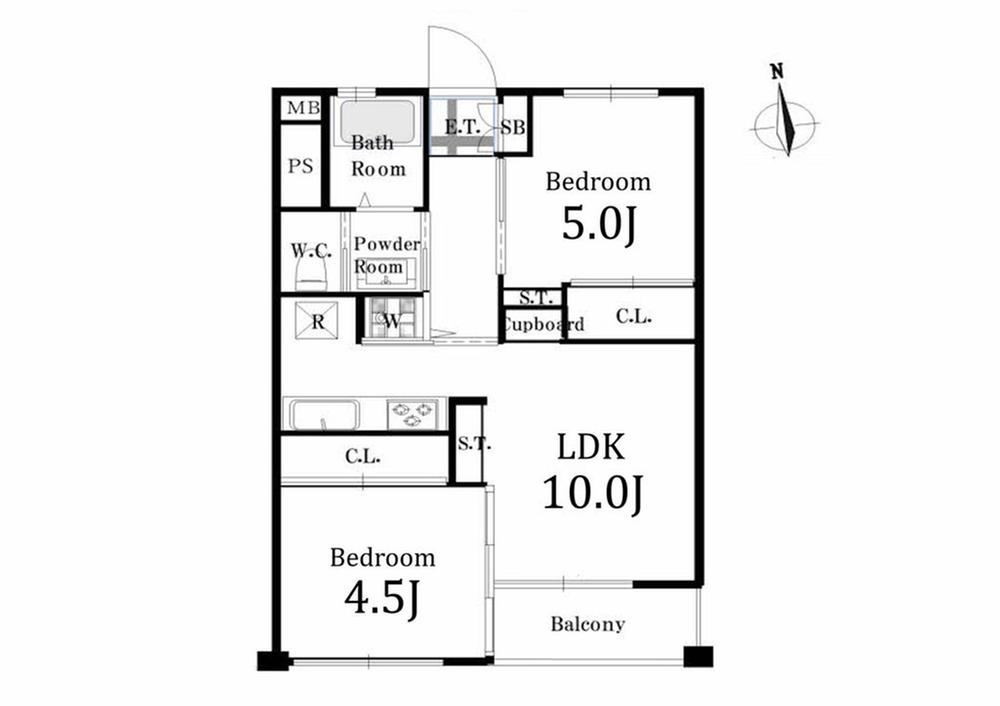 2LDK apartment in Minato Ward, Tokyo - Photo 1