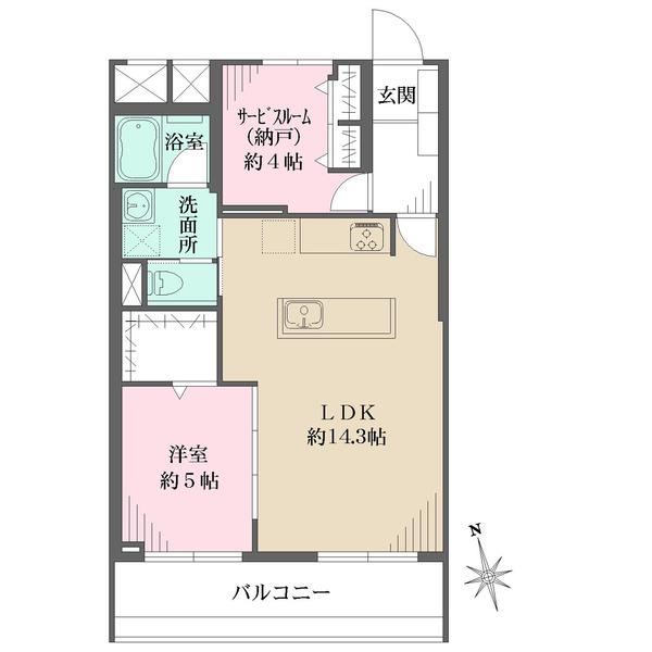 1LDK+S apartment in Shinagawa Ward, Tokyo - Photo 1