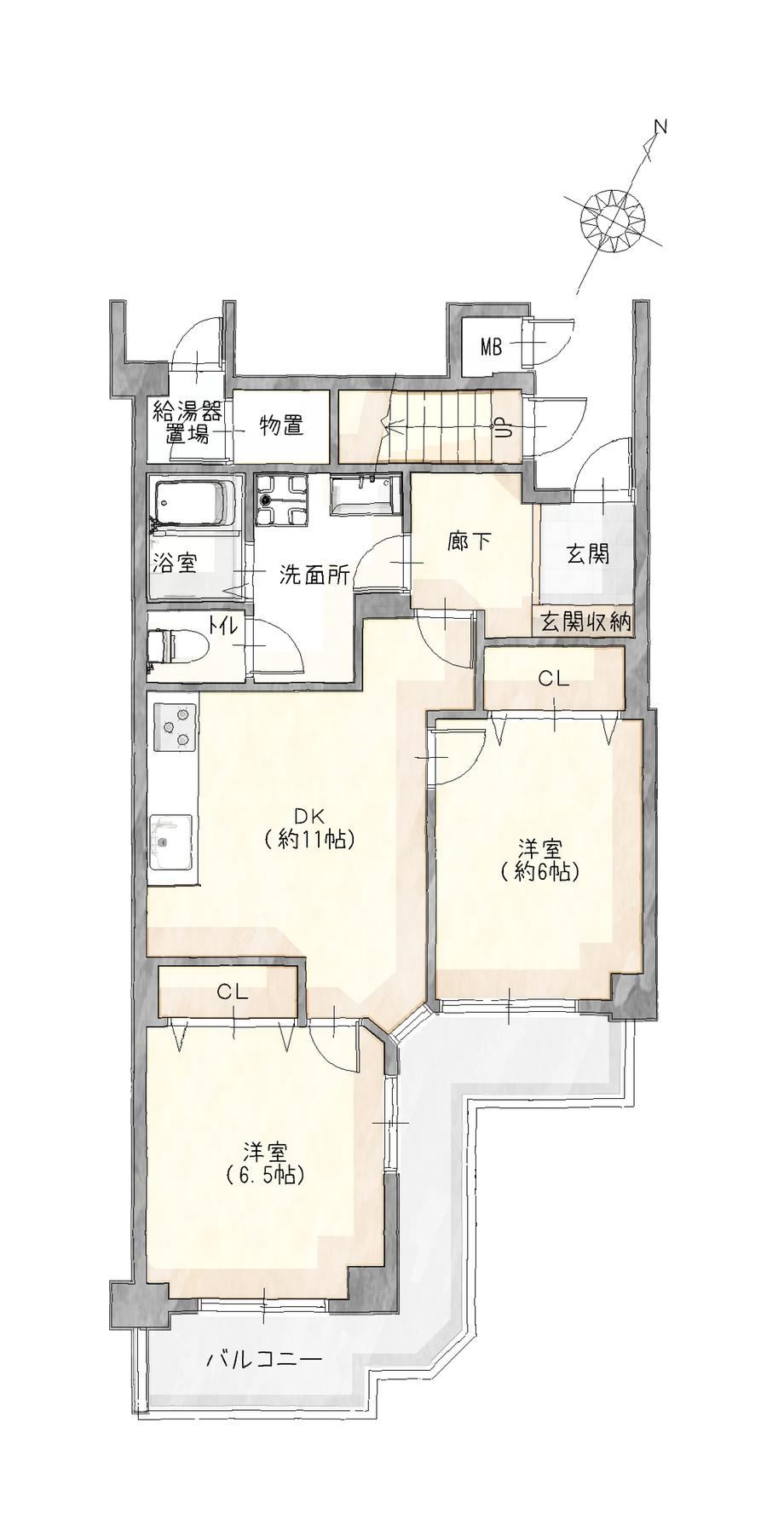 2LDK apartment in Tempaku Ward, Nagoya, Aichi - Photo 1