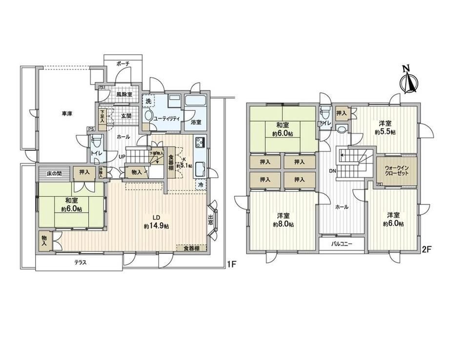 5LDK house in Kita Ward, Sapporo, Hokkaido - Photo 1