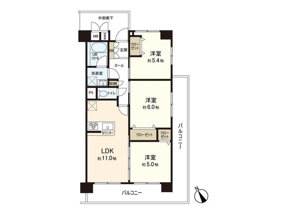 3LDK apartment in Katsushika Ward, Tokyo - Photo 1