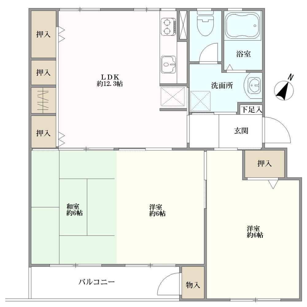 2LDK apartment in Higashinada Ward, Kobe, Hyogo - Photo 1