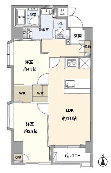 2LDK apartment in Nerima Ward, Tokyo - Photo 1