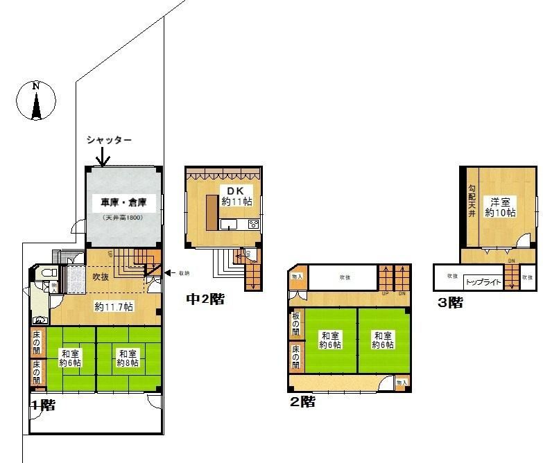 6DK house in Minami Ward, Kyoto - Photo 1