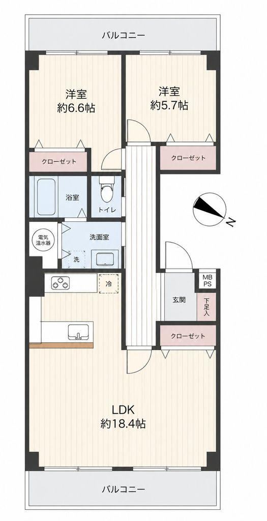 2LDK apartment in Setagaya Ward, Tokyo - Photo 1