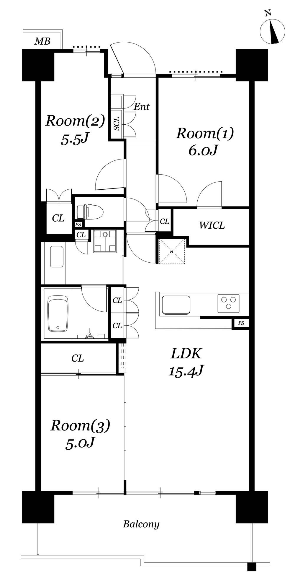 3LDK apartment in Hiratsuka, Kanagawa - Photo 1