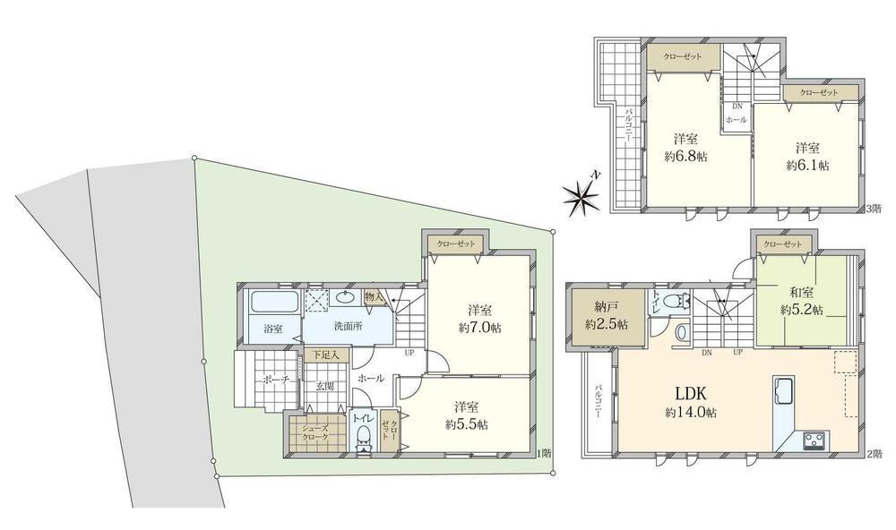5LDK house in Nada Ward, Kobe, Hyogo - Photo 1