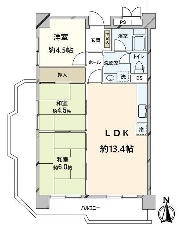 3LDK apartment in Tarumi Ward, Kobe, Hyogo - Photo 1