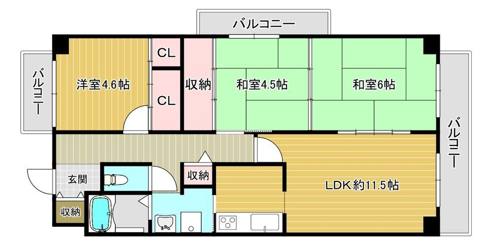 3LDK apartment in Yao, Osaka - Photo 1