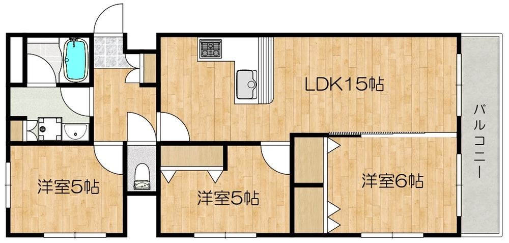 3LDK apartment in Suita, Osaka - Photo 1