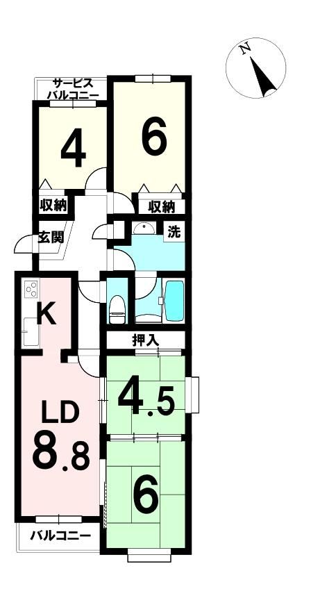 4LDK apartment in Aoba Ward, Sendai, Miyagi - Photo 1