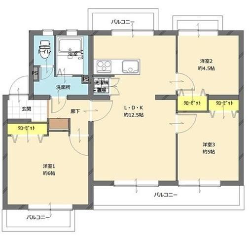 3LDK apartment in Minami Ward, Fukuoka - Photo 1