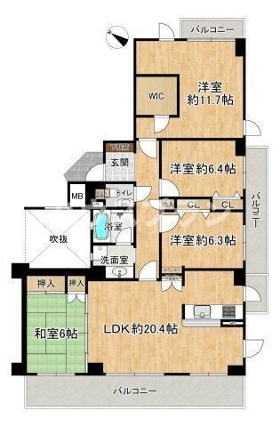 4LDK apartment in Katano, Osaka - Photo 1