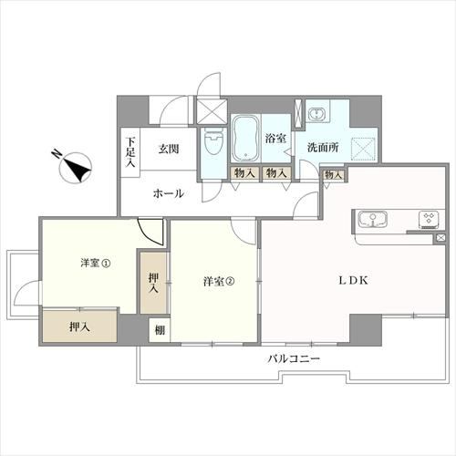 2LDK apartment in Takaishi, Osaka - Photo 1