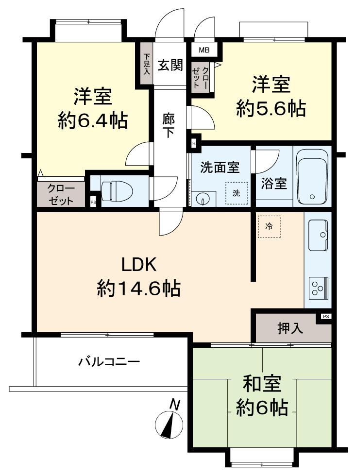 3LDK apartment in Hachioji, Tokyo - Photo 1