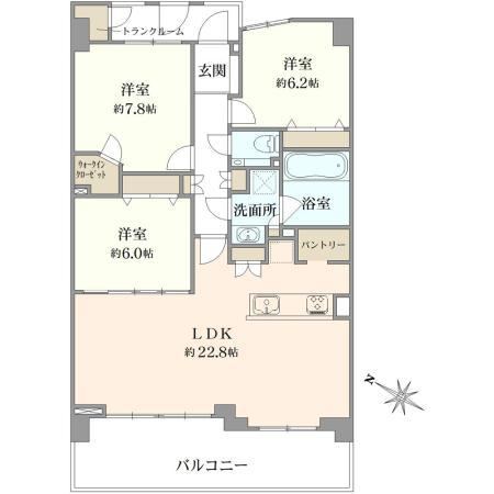 3LDK apartment in Hachioji, Tokyo - Photo 1