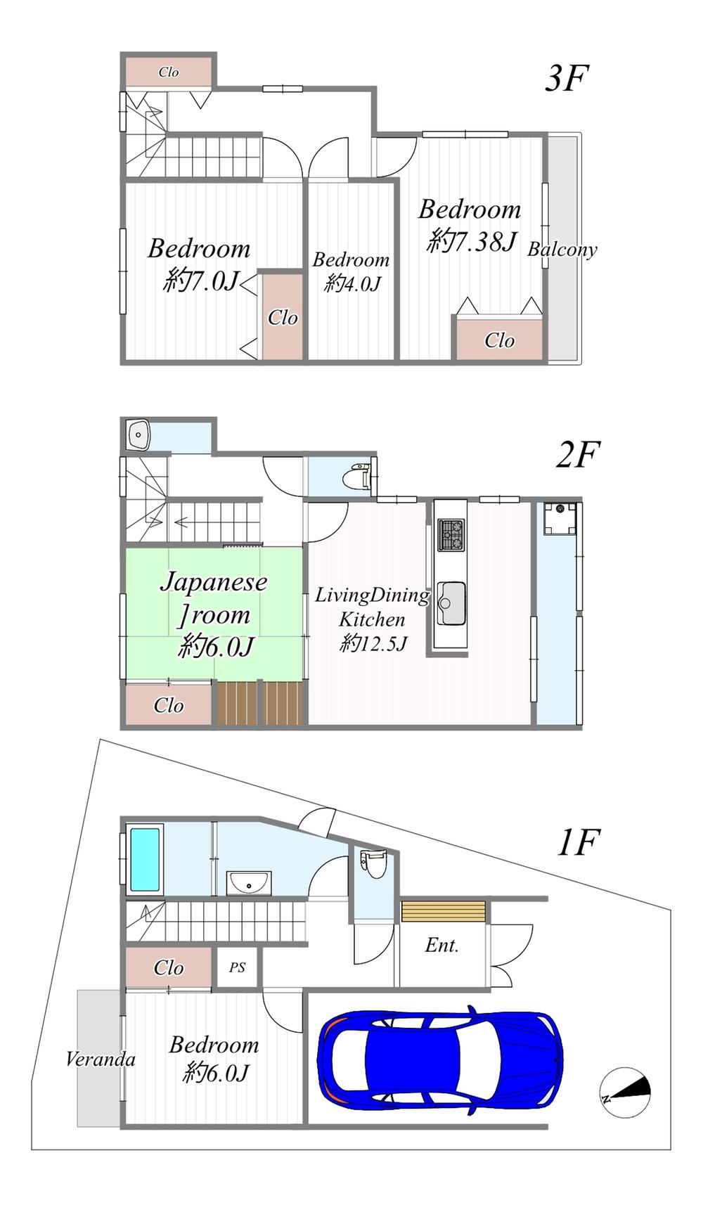 4LDK+S house in Fukushima Ward, Osaka - Photo 1