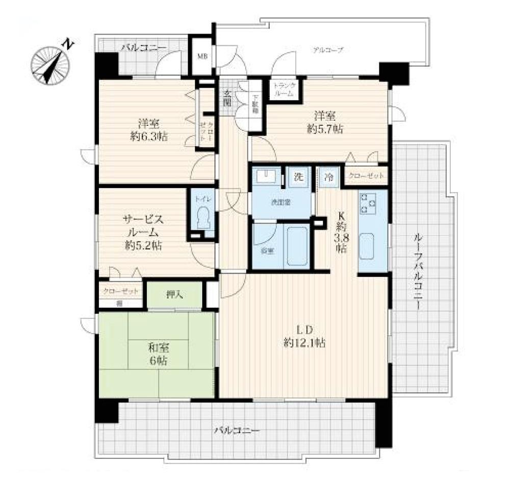 3LDK+S apartment in Ota Ward, Tokyo - Photo 1