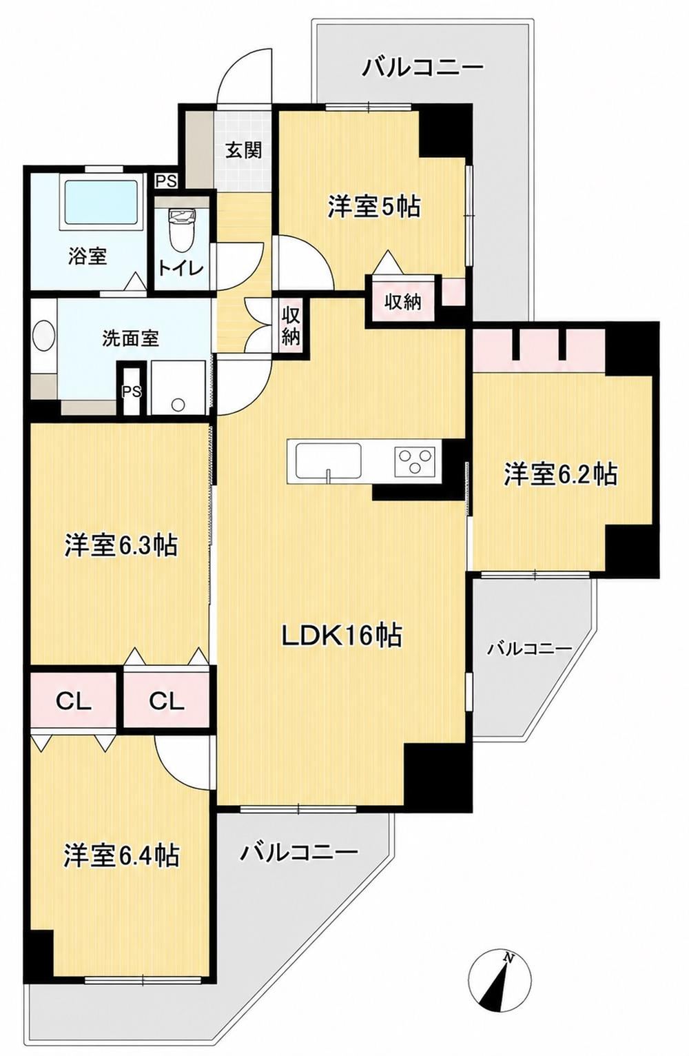 4LDK apartment in Kurume, Fukuoka - Photo 1
