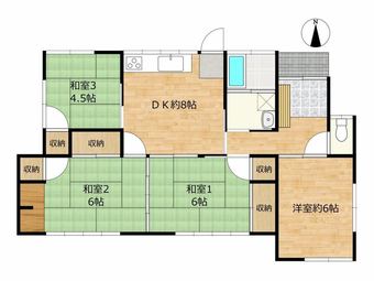 4DK house in Hiji, Hayami District