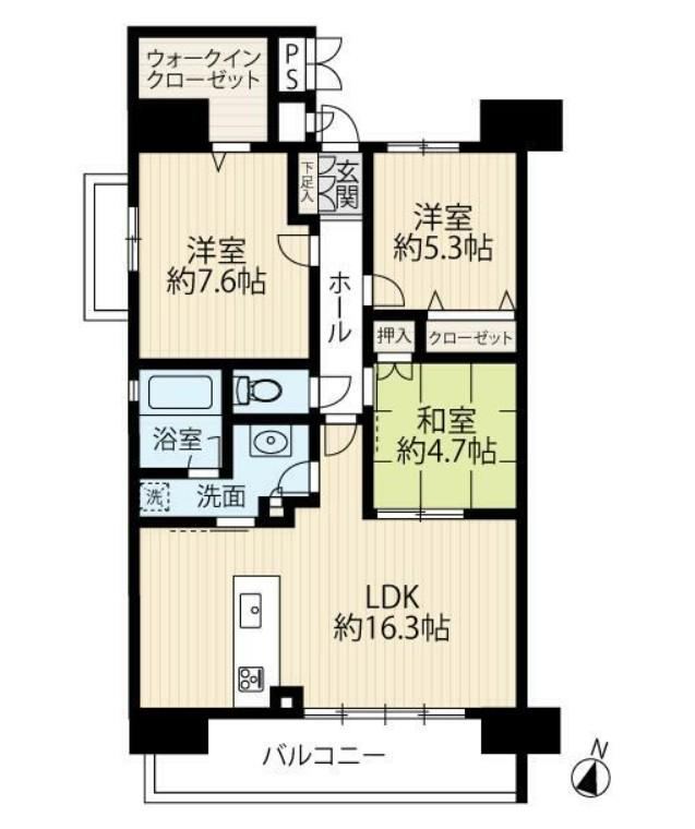 3LDK apartment in Kariya, Aichi - Photo 1