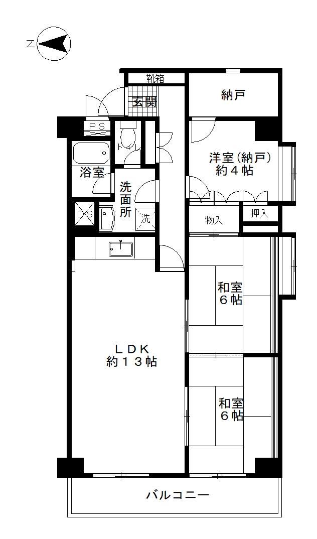 3LDK+S apartment in Settsu, Osaka - Photo 1