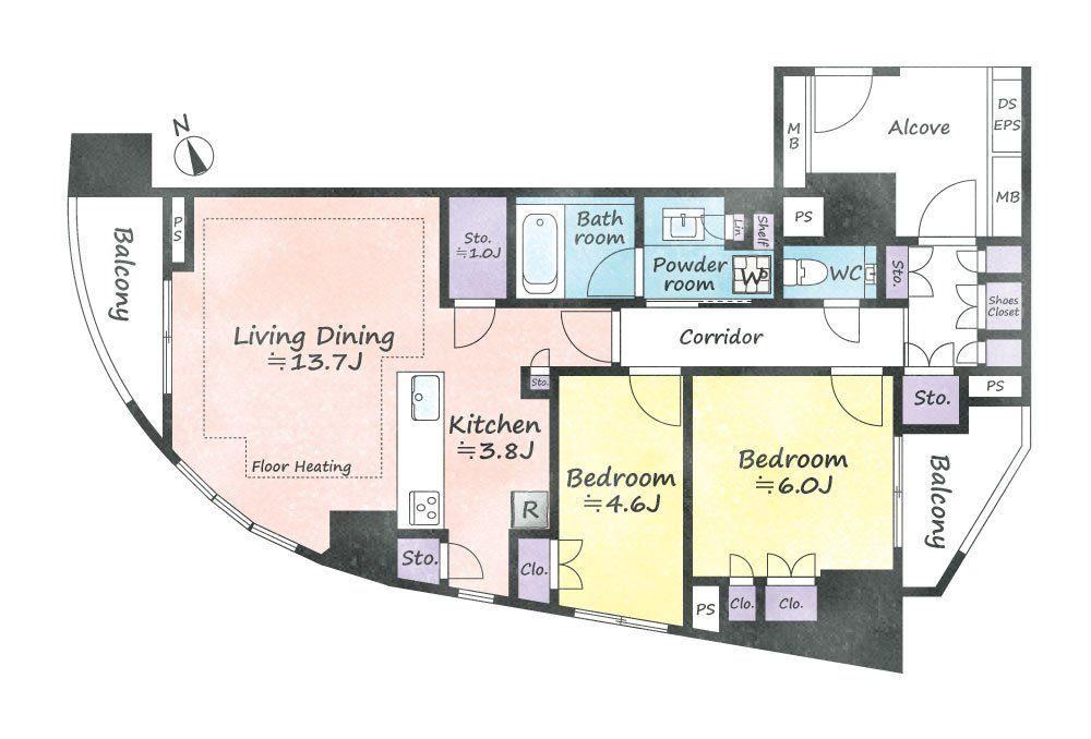 2LDK apartment in Shibuya Ward, Tokyo - Photo 1