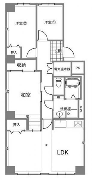 3LDK apartment in Tarumi Ward, Kobe, Hyogo - Photo 1