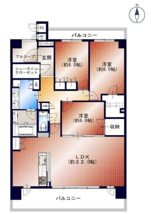 3LDK apartment in Ashiya, Hyogo - Photo 1