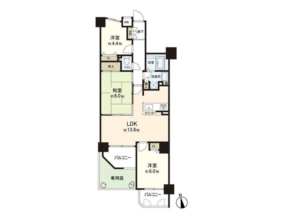 3LDK apartment in Suminoe Ward, Osaka - Photo 1