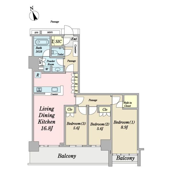 3LDK apartment in Edogawa Ward, Tokyo - Photo 1