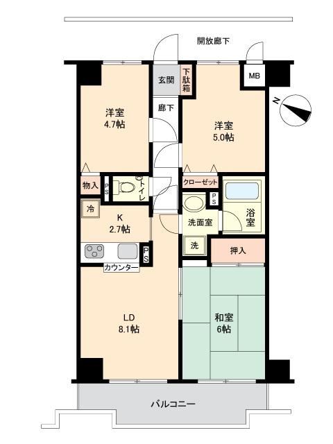 3LDK apartment in Minami Ward, Saitama - Photo 1