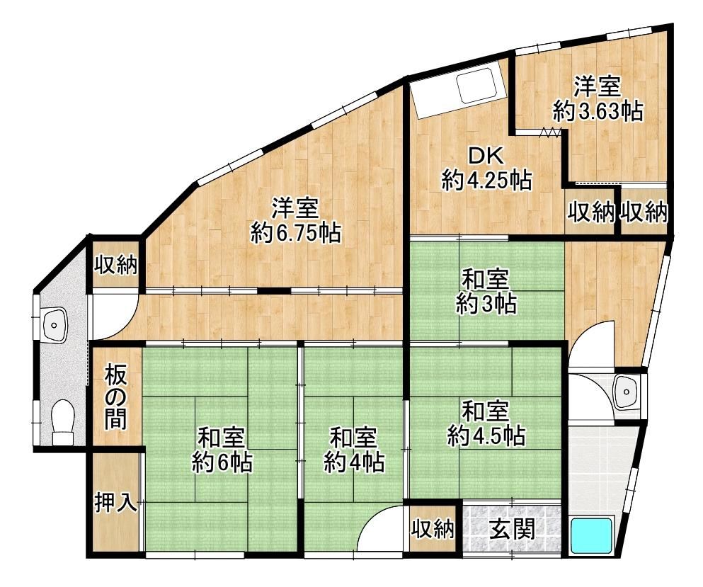 6DK house in Kishiwada, Osaka - Photo 1