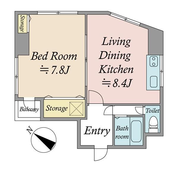 1LDK apartment in Shinjuku Ward, Tokyo - Photo 1
