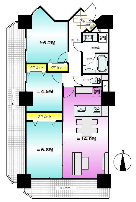 3LDK apartment in Saiwai Ward, Kawasaki, Kanagawa - Photo 1